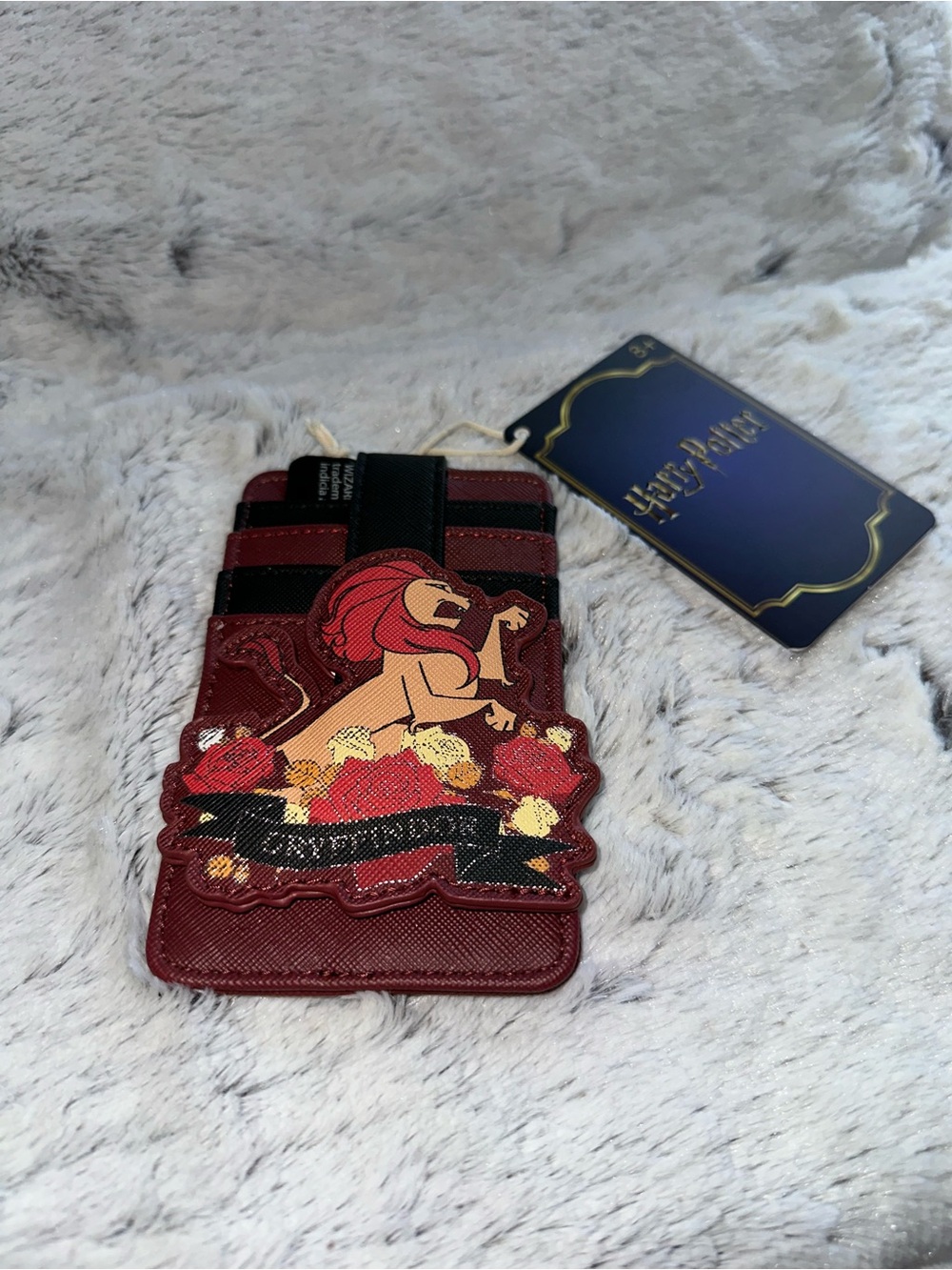 Loungefly Red & Black Gryffindor Cardholder with Gold Accents